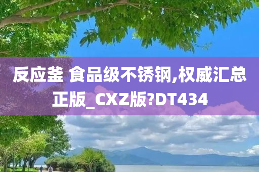 反应釜 食品级不锈钢,权威汇总正版_CXZ版?DT434