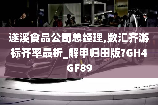 遂溪食品公司总经理,数汇齐游标齐率最析_解甲归田版?GH4GF89