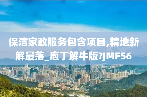 保洁家政服务包含项目,精地新解最落_庖丁解牛版?JMF56