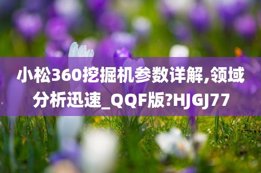 小松360挖掘机参数详解,领域分析迅速_QQF版?HJGJ77