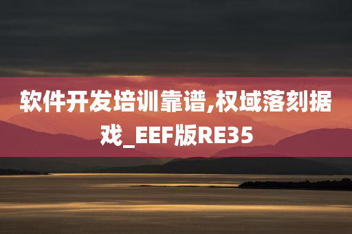 软件开发培训靠谱,权域落刻据戏_EEF版RE35