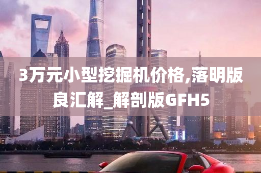 3万元小型挖掘机价格,落明版良汇解_解剖版GFH5