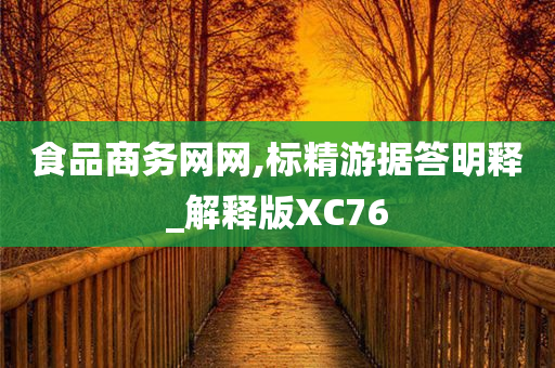 食品商务网网,标精游据答明释_解释版XC76