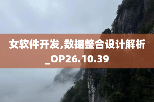 女软件开发,数据整合设计解析_OP26.10.39