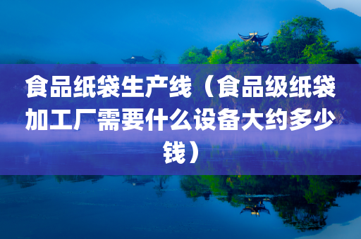 食品纸袋生产线（食品级纸袋加工厂需要什么设备大约多少钱）