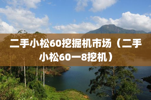 二手小松60挖掘机市场（二手小松60一8挖机）