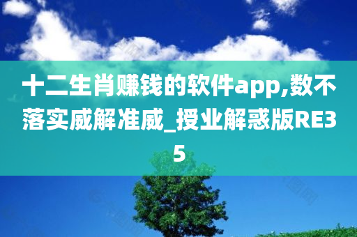 十二生肖赚钱的软件app,数不落实威解准威_授业解惑版RE35