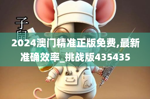 2024澳门精准正版免费,最新准确效率_挑战版435435