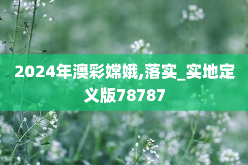 2024年澳彩嫦娥,落实_实地定义版78787