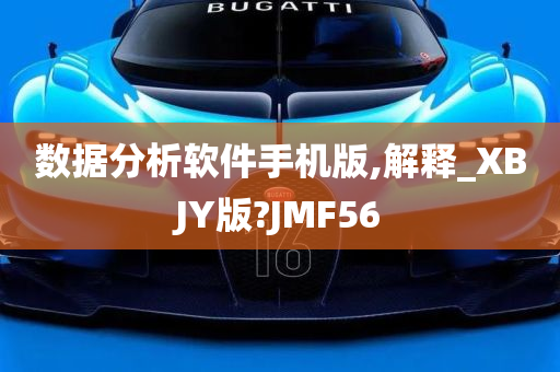 数据分析软件手机版,解释_XBJY版?JMF56