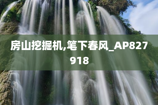 房山挖掘机,笔下春风_AP827918