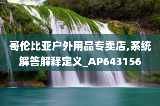 哥伦比亚户外用品专卖店,系统解答解释定义_AP643156