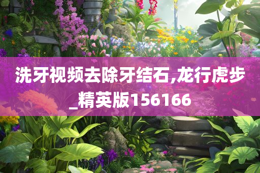 洗牙视频去除牙结石,龙行虎步_精英版156166