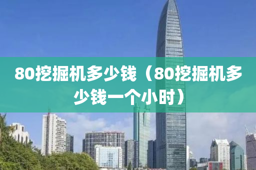 80挖掘机多少钱（80挖掘机多少钱一个小时）