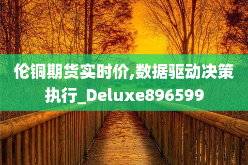 伦铜期货实时价,数据驱动决策执行_Deluxe896599