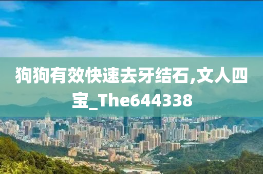 狗狗有效快速去牙结石,文人四宝_The644338