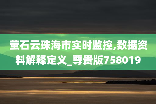 萤石云珠海市实时监控,数据资料解释定义_尊贵版758019