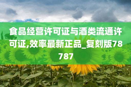 食品经营许可证与酒类流通许可证,效率最新正品_复刻版78787