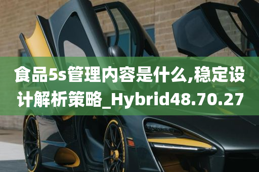 食品5s管理内容是什么,稳定设计解析策略_Hybrid48.70.27