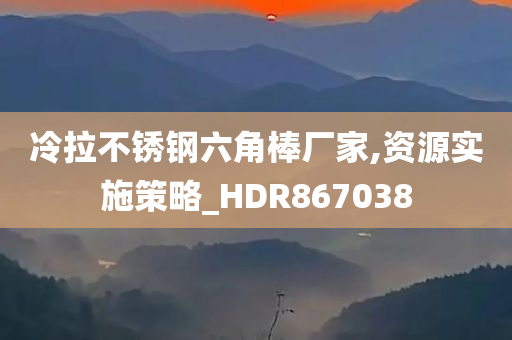 冷拉不锈钢六角棒厂家,资源实施策略_HDR867038