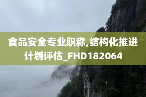 食品安全专业职称,结构化推进计划评估_FHD182064