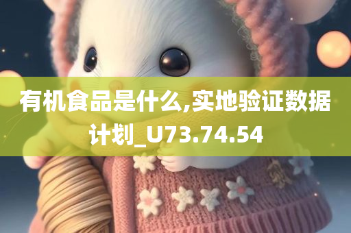 有机食品是什么,实地验证数据计划_U73.74.54