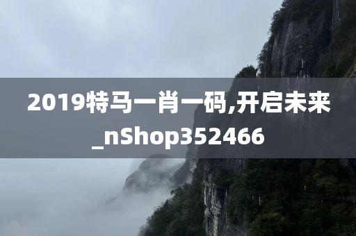 2019特马一肖一码,开启未来_nShop352466