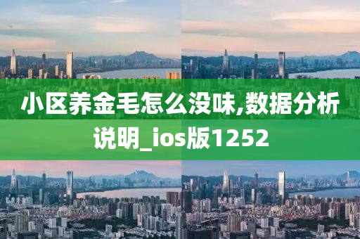 小区养金毛怎么没味,数据分析说明_ios版1252