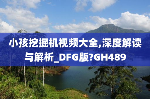 小孩挖掘机视频大全,深度解读与解析_DFG版?GH489