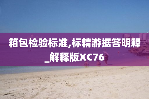 箱包检验标准,标精游据答明释_解释版XC76