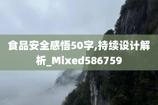 食品安全感悟50字,持续设计解析_Mixed586759