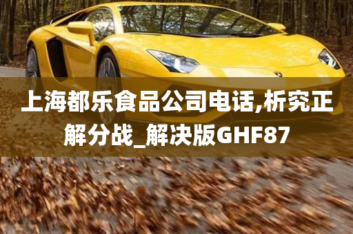 上海都乐食品公司电话,析究正解分战_解决版GHF87