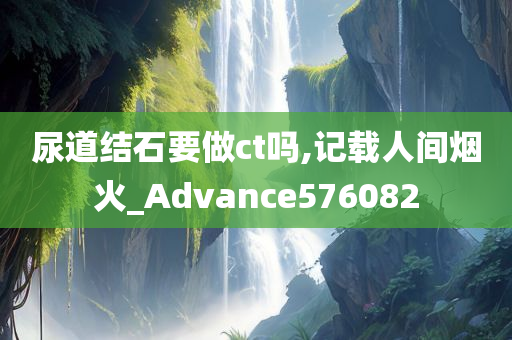 尿道结石要做ct吗,记载人间烟火_Advance576082