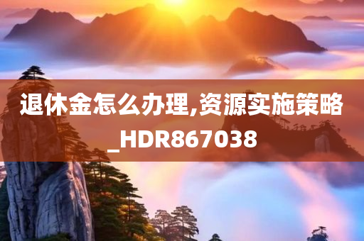 退休金怎么办理,资源实施策略_HDR867038