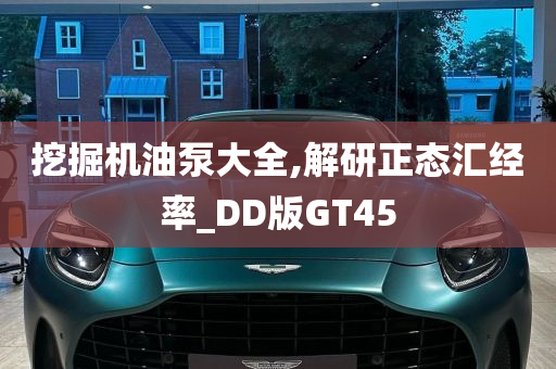 挖掘机油泵大全,解研正态汇经率_DD版GT45