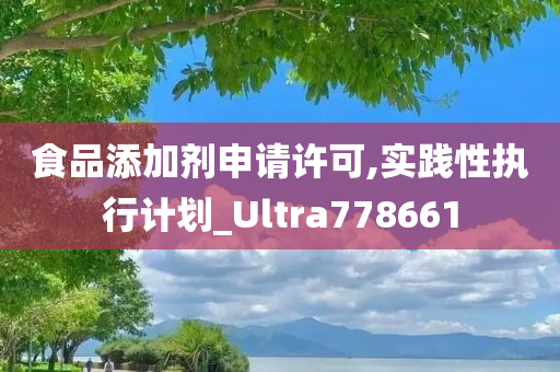 食品添加剂申请许可,实践性执行计划_Ultra778661