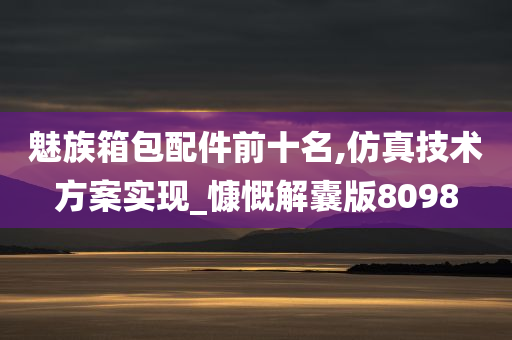 魅族箱包配件前十名,仿真技术方案实现_慷慨解囊版8098