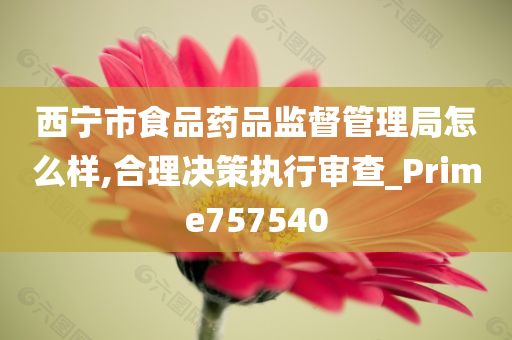 西宁市食品药品监督管理局怎么样,合理决策执行审查_Prime757540