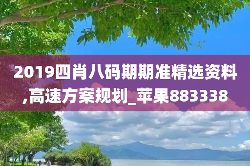 2019四肖八码期期准精选资料,高速方案规划_苹果883338