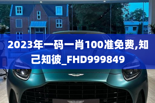 2023年一码一肖100准免费,知己知彼_FHD999849