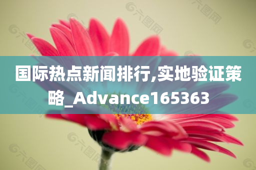 国际热点新闻排行,实地验证策略_Advance165363