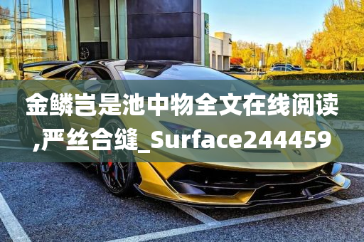 金鳞岂是池中物全文在线阅读,严丝合缝_Surface244459