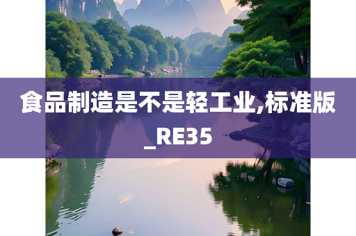 食品制造是不是轻工业,标准版_RE35