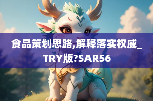 食品策划思路,解释落实权威_TRY版?SAR56