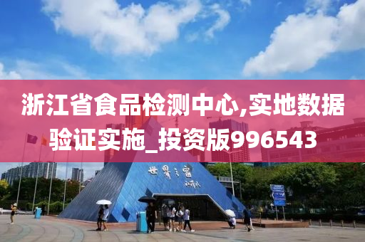 浙江省食品检测中心,实地数据验证实施_投资版996543