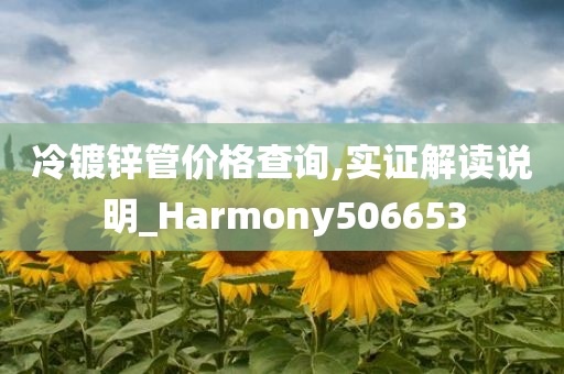 冷镀锌管价格查询,实证解读说明_Harmony506653