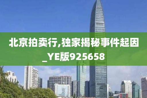 北京拍卖行,独家揭秘事件起因_YE版925658