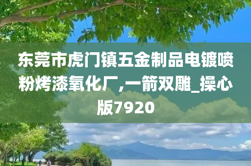 东莞市虎门镇五金制品电镀喷粉烤漆氧化厂,一箭双雕_操心版7920