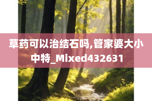 草药可以治结石吗,管家婆大小中特_Mixed432631