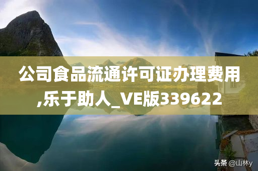 公司食品流通许可证办理费用,乐于助人_VE版339622